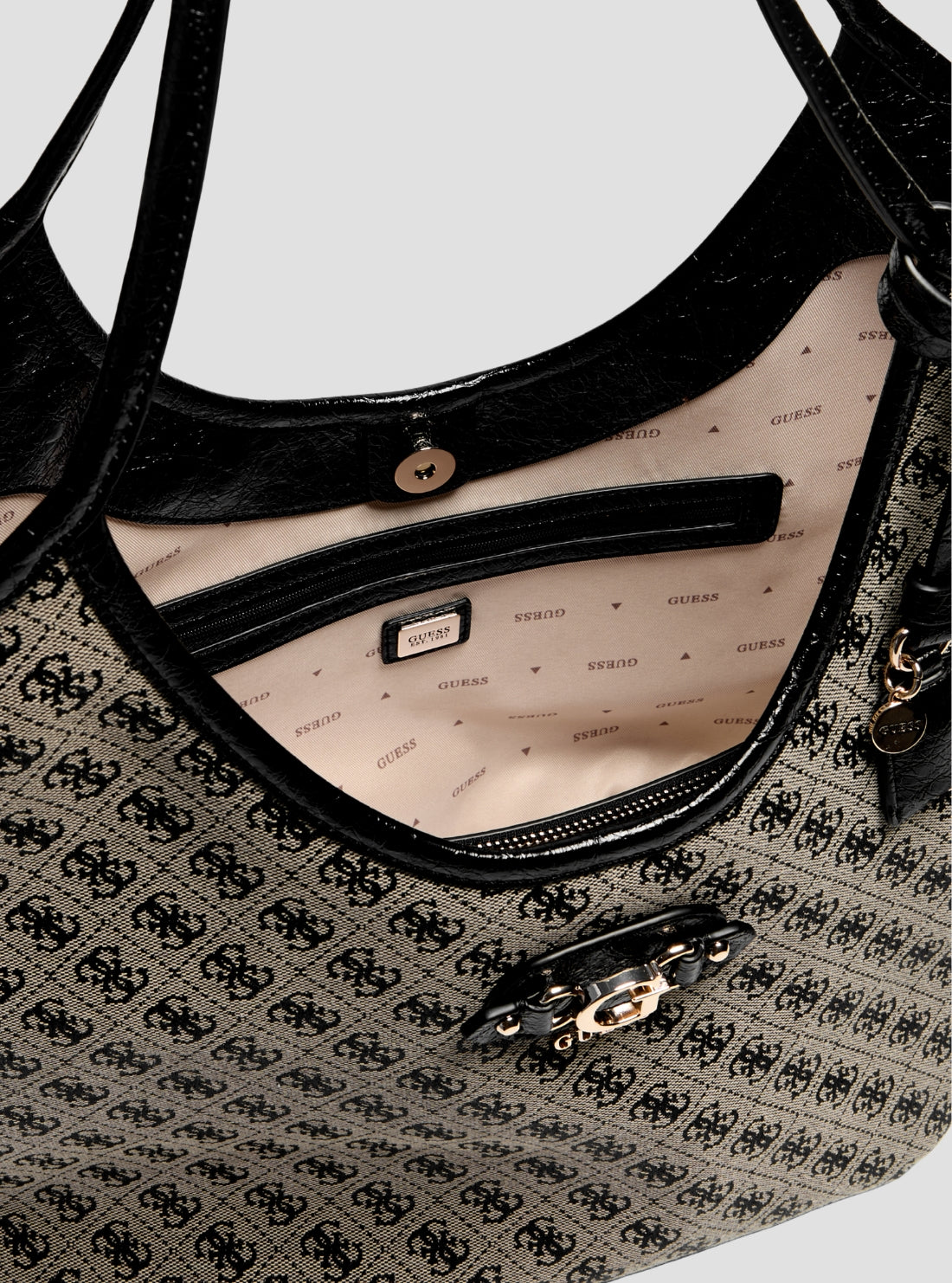 Black Logo Samantha Girlfriend Tote Bag