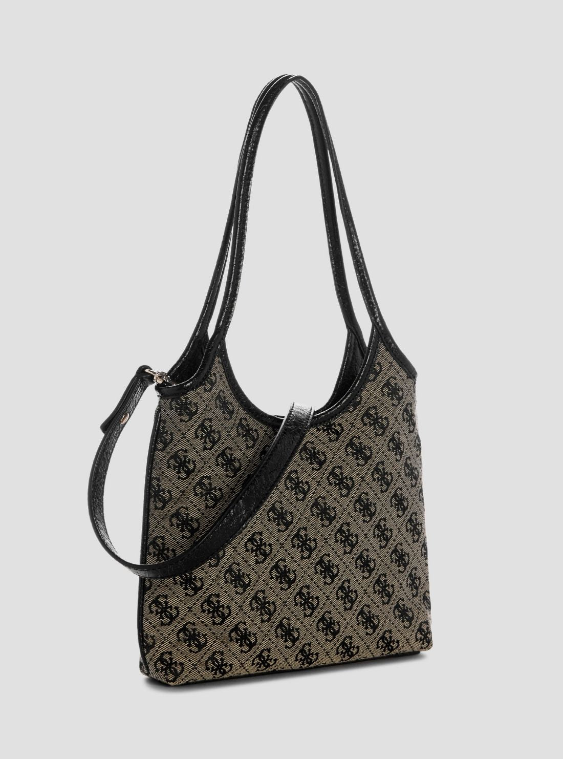 GUESS Womens Black Logo Samantha Mini Tote Bag JT231375 Side View