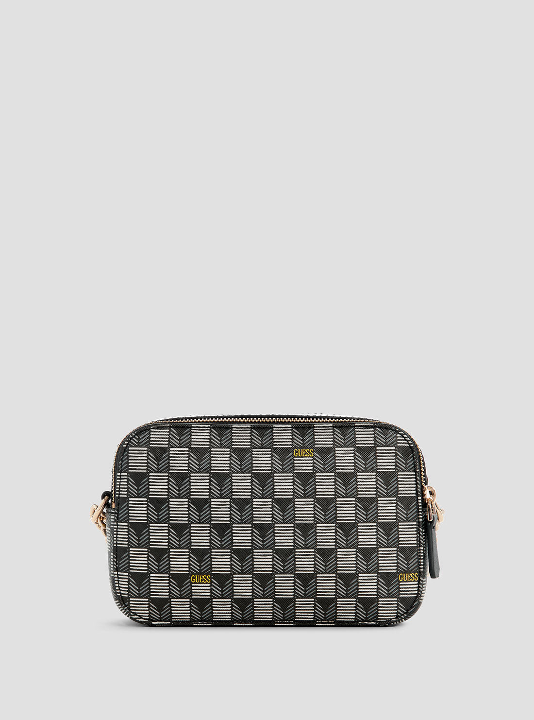 GUESS Black Logo G Wave Medium Wallet back view