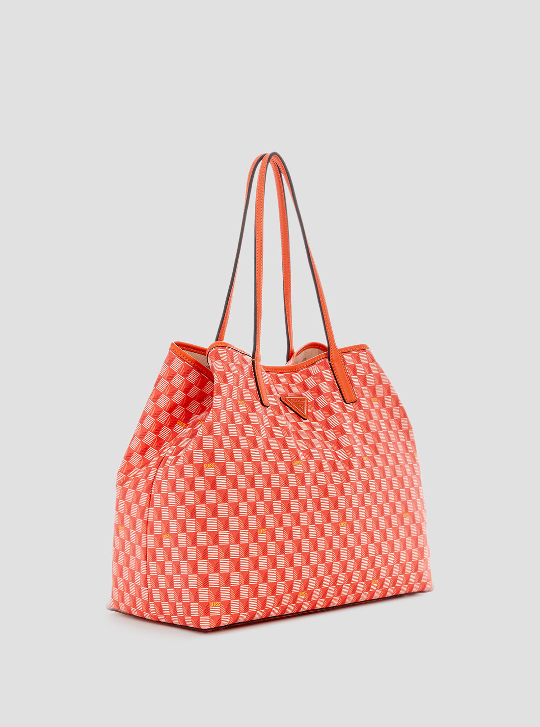 Orange Logo G Wave Large Tote Bag