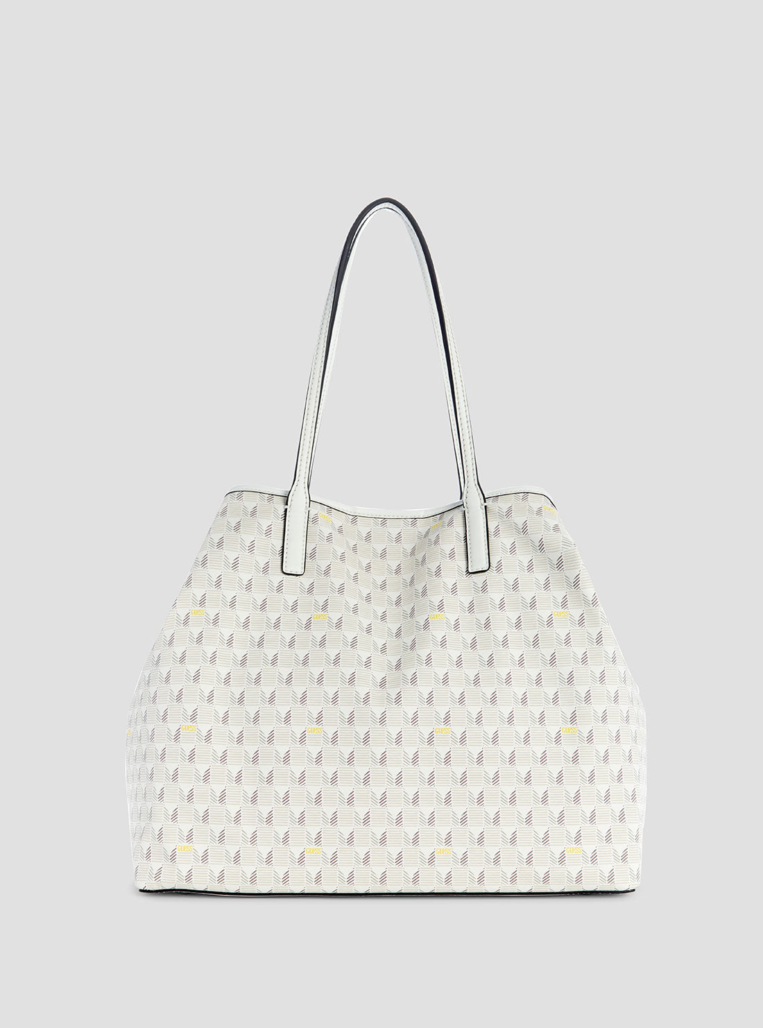 White Logo G Wave Large Tote Bag