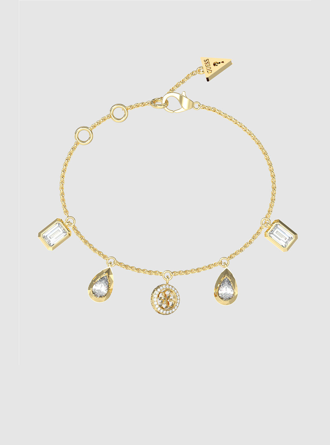 Gold 5 Charms Bracelet