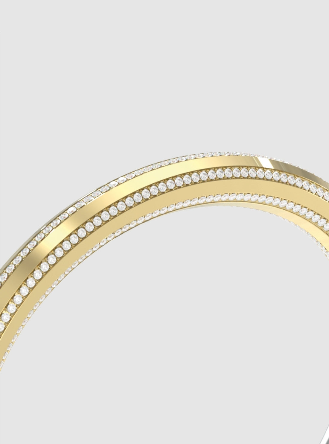 GUESS Accessories Multi Band Pavé Bangle JUBB05367JWYG Detail View