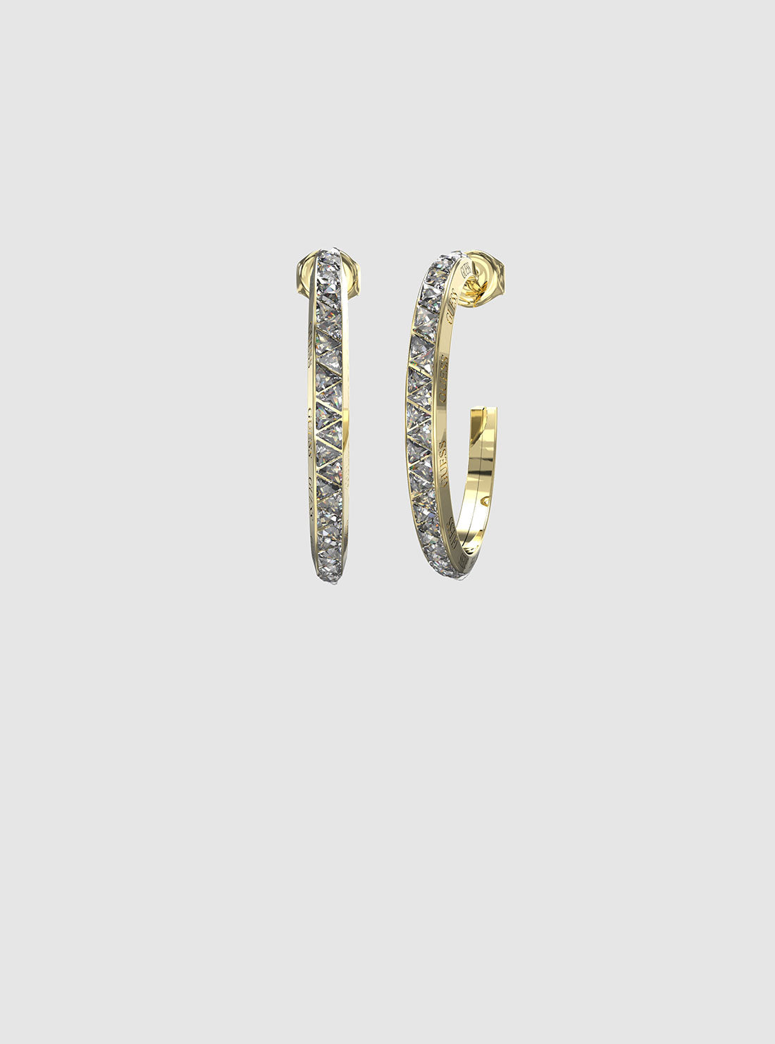 Crystal Triangle Hoops