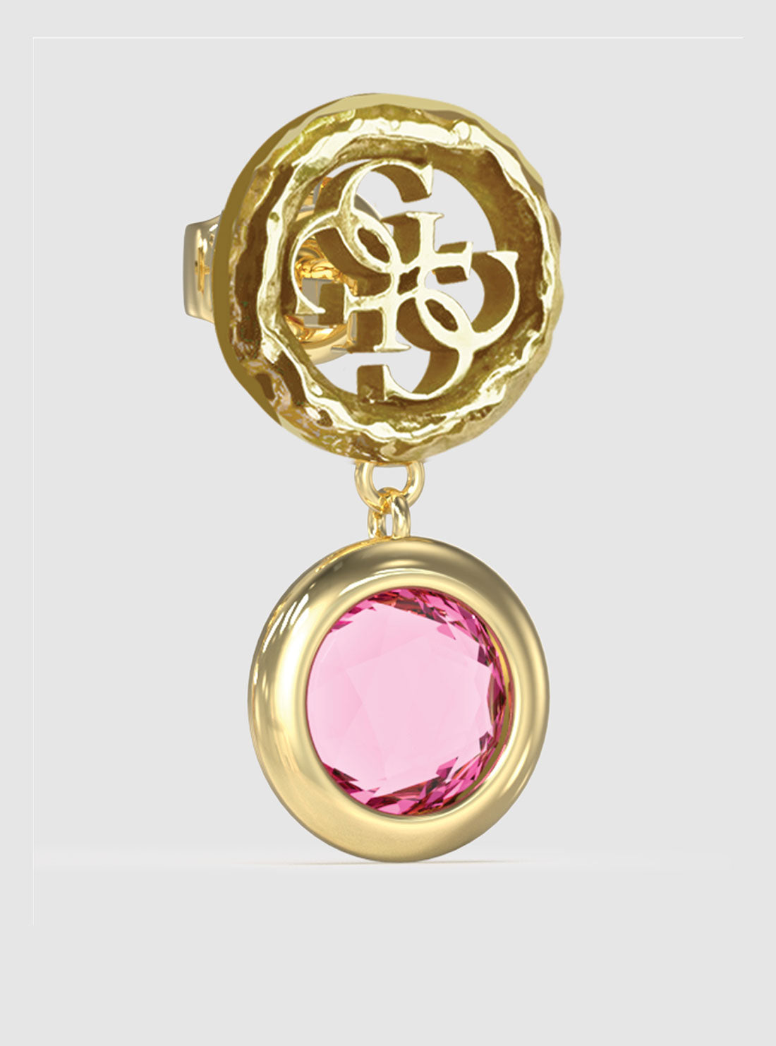 Gold Crystal 4G Pendant Earrings