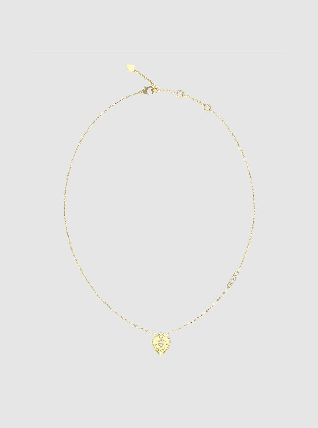 Gold Heart Charm Necklace
