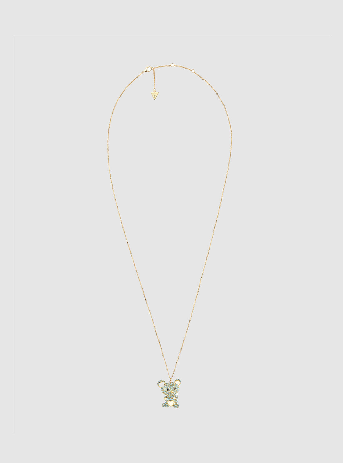 Gold Teddy Charm Necklace