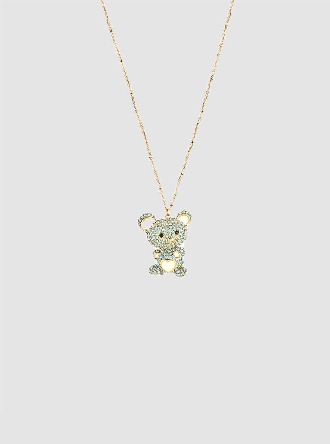 Gold Teddy Charm Necklace