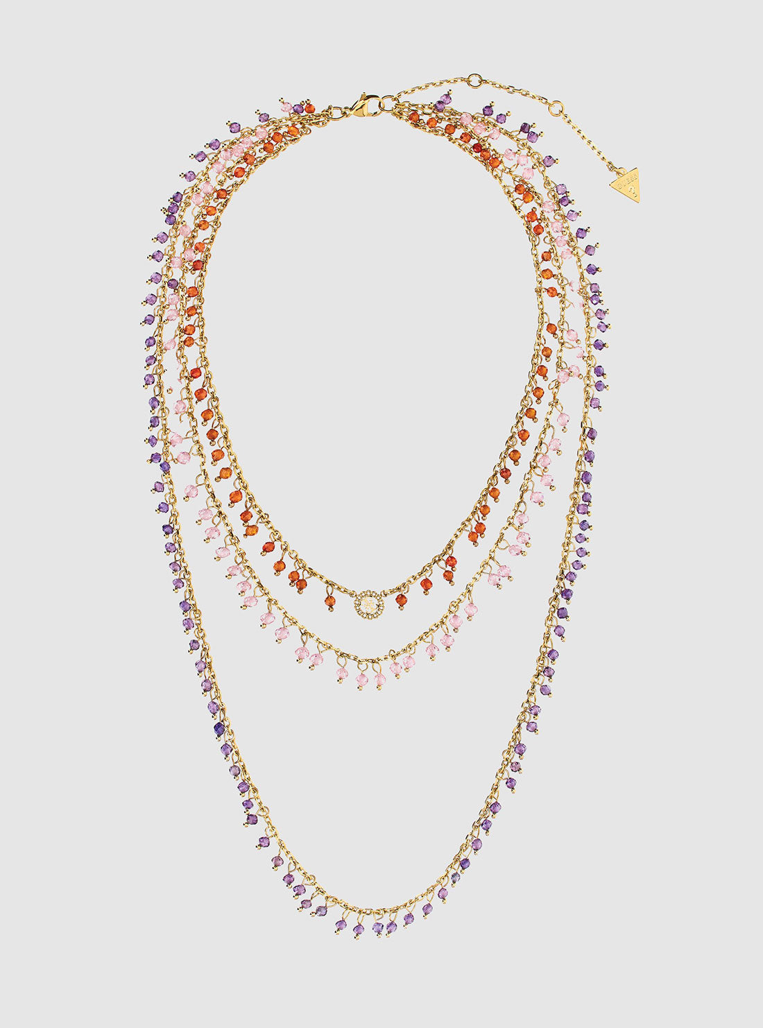 Gold Amethyst Layered Necklace