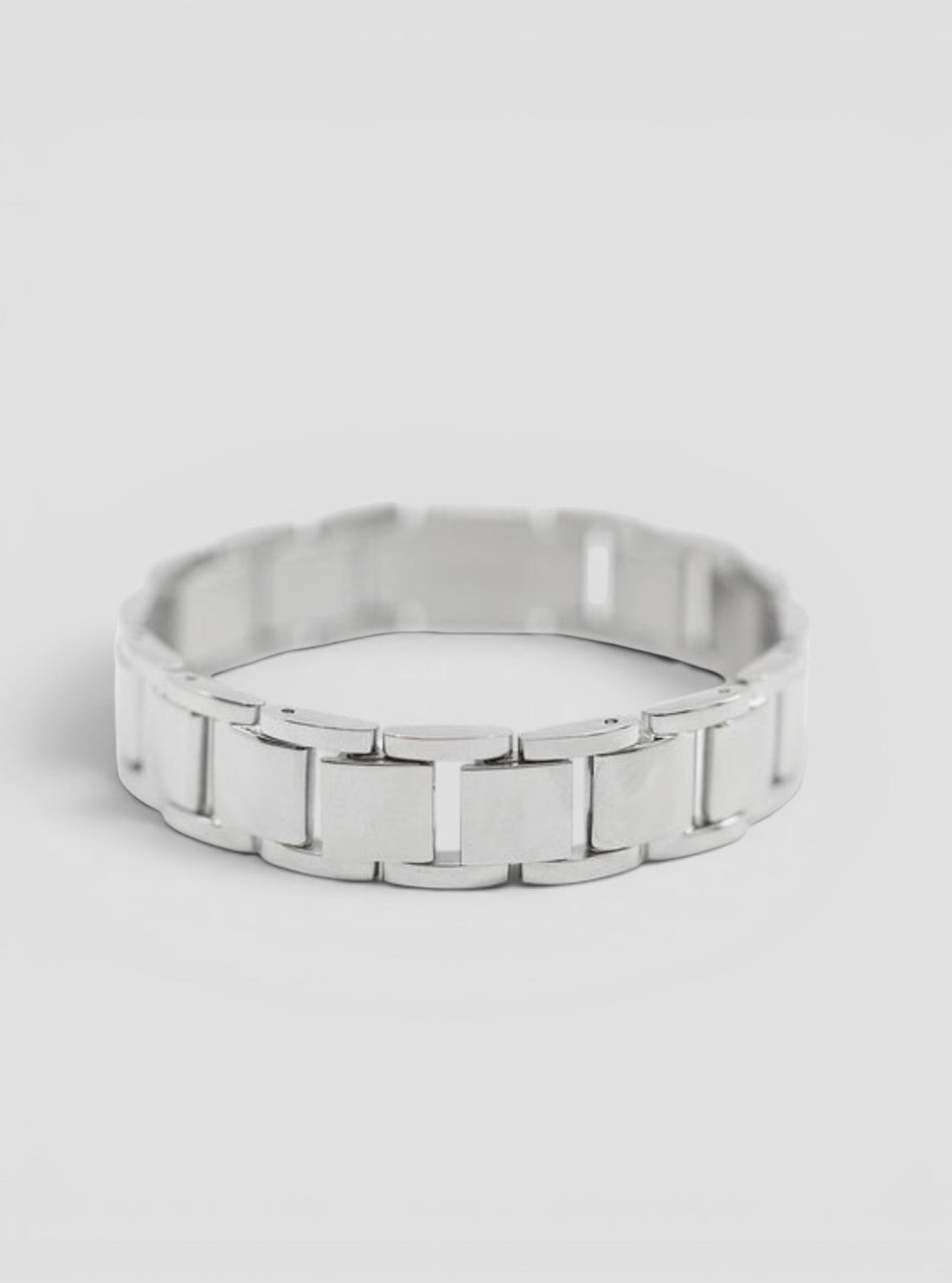 GUESS Accessories Steel Logo Chain Bracelet JUMB01341JWSTT Back View