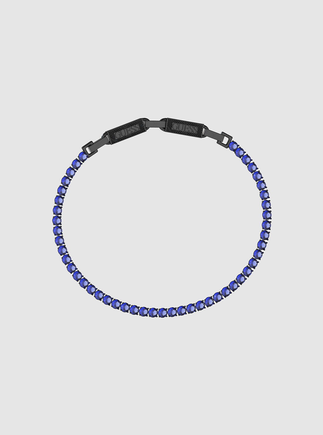 Black Blue Logo Tennis Bracelet