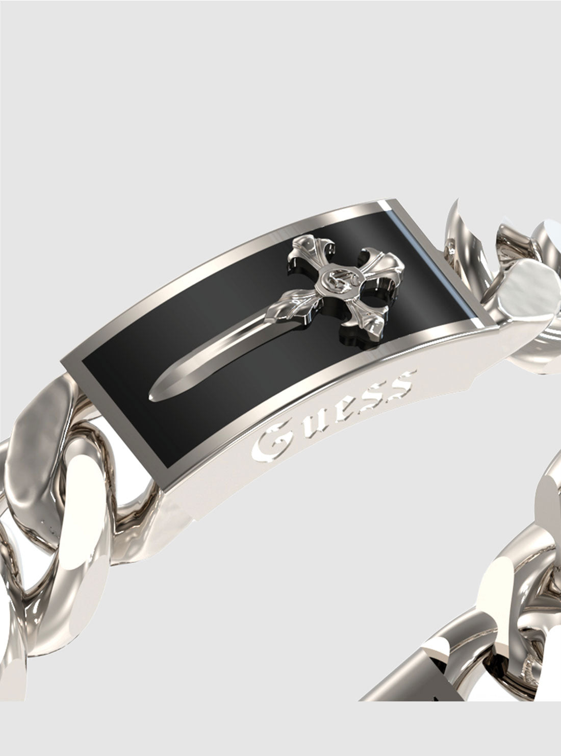 Silver Thick Chain Bracelet