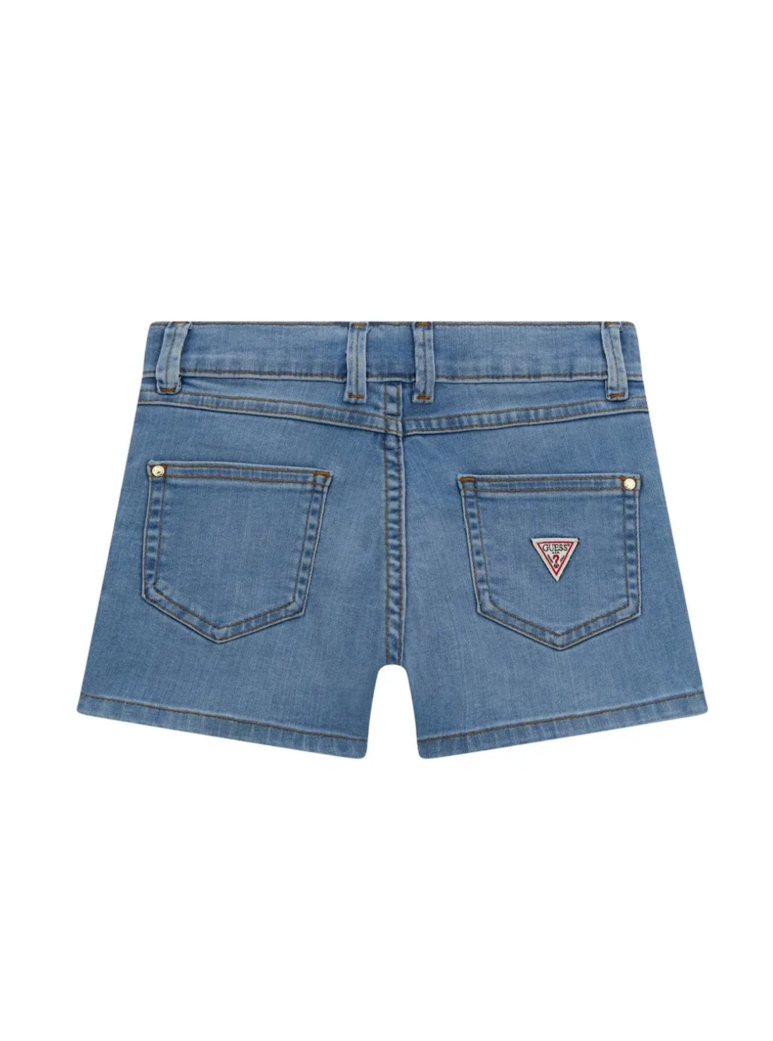 GUESS Kids Blue Stretch Denim Shorts K4RD09D4CA0 Back View