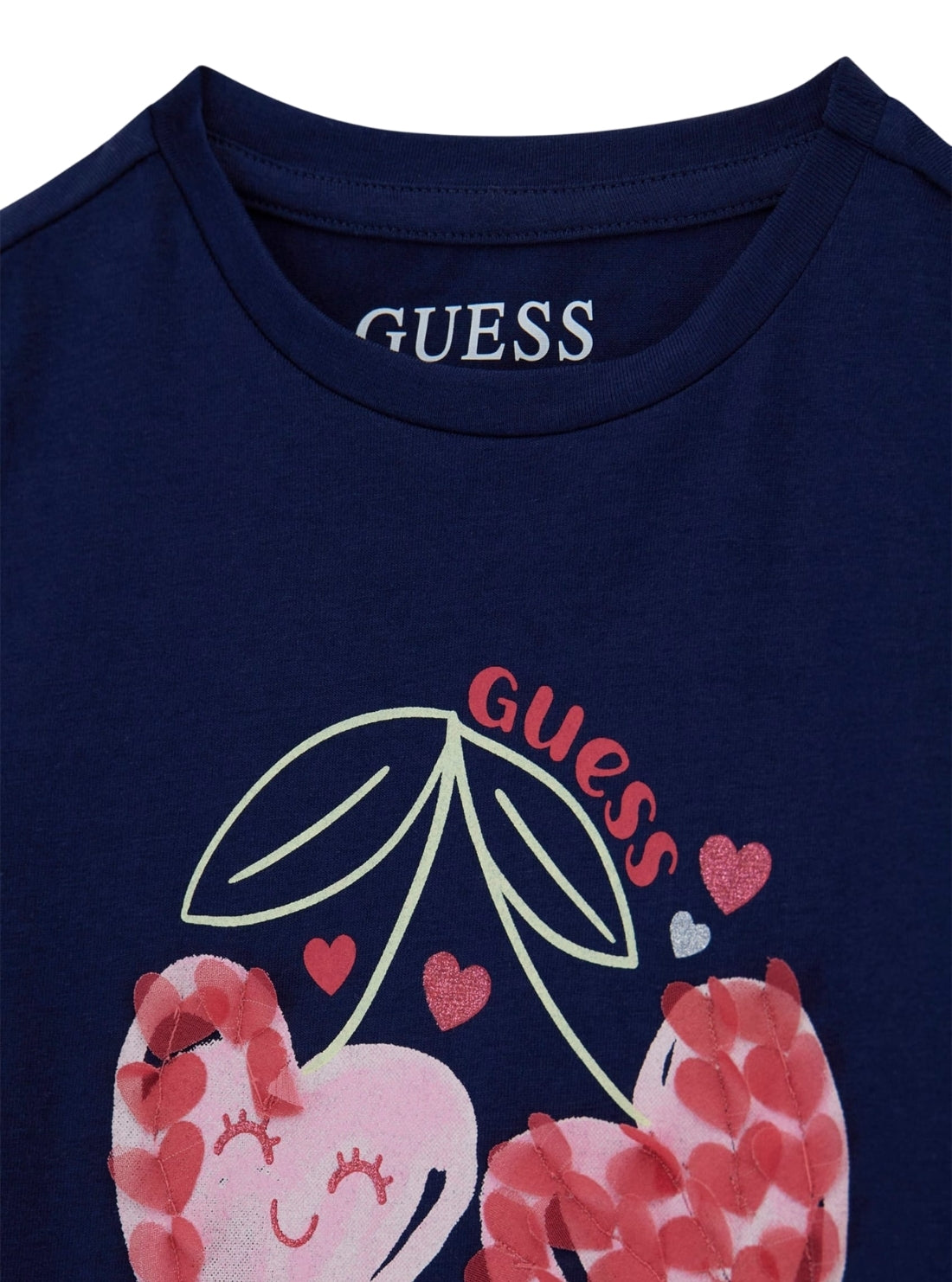 GUESS Kids Blue Short Sleeve Printed T-Shirt (2-7) Detail View