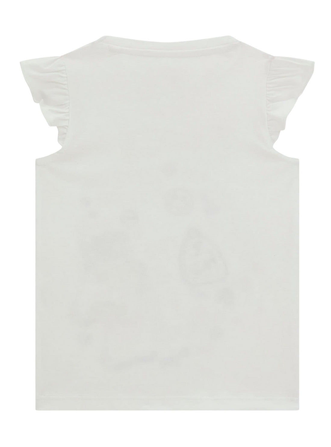 GUESS Kids Eco White Joyful Times T-Shirt (2-7) K5GI11K6YW4 Back View