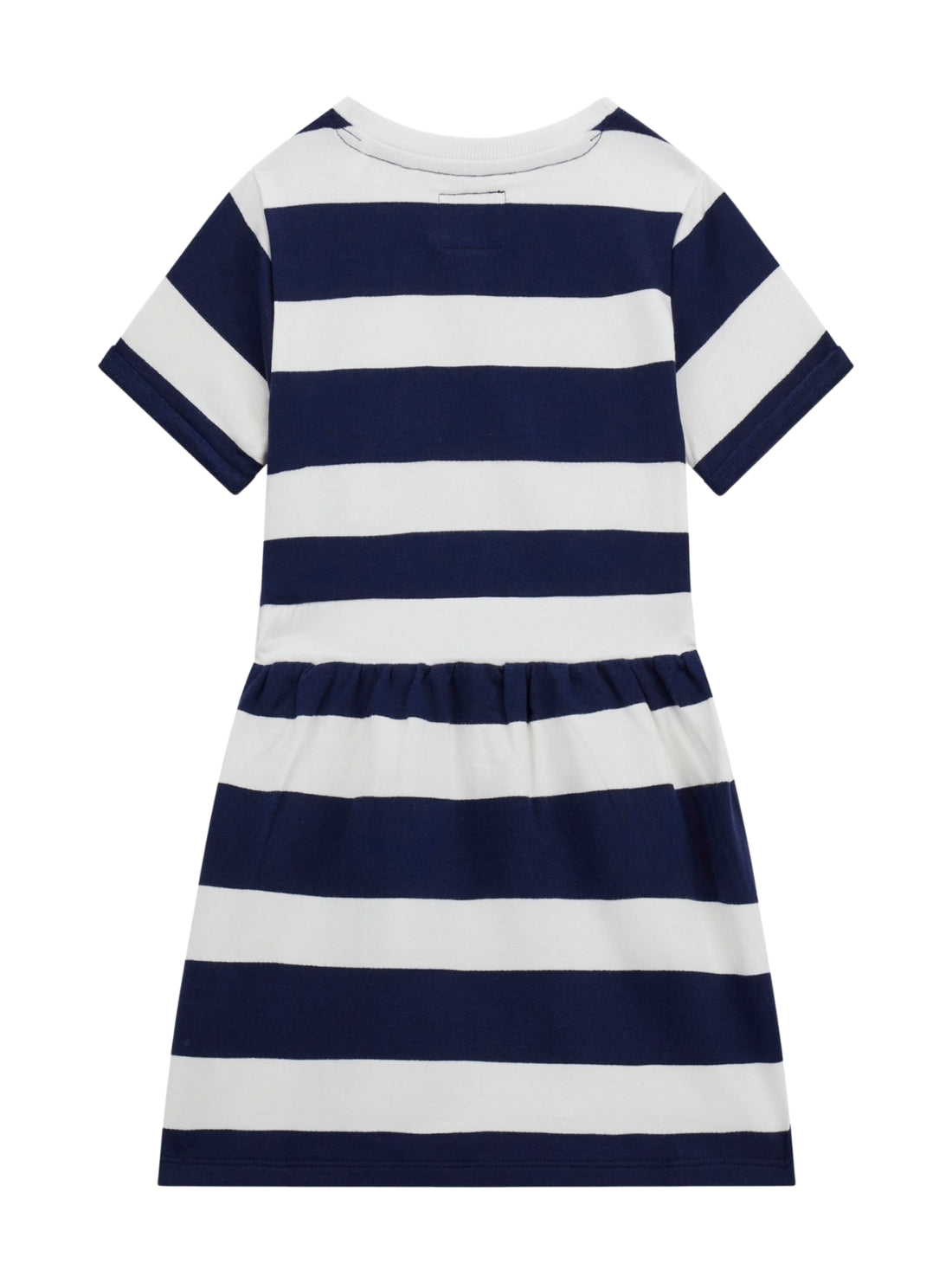 GUESS Kids Blue Stripes Short Sleeve Terry Dress (2-7) K5GK28KBOR4 Back View