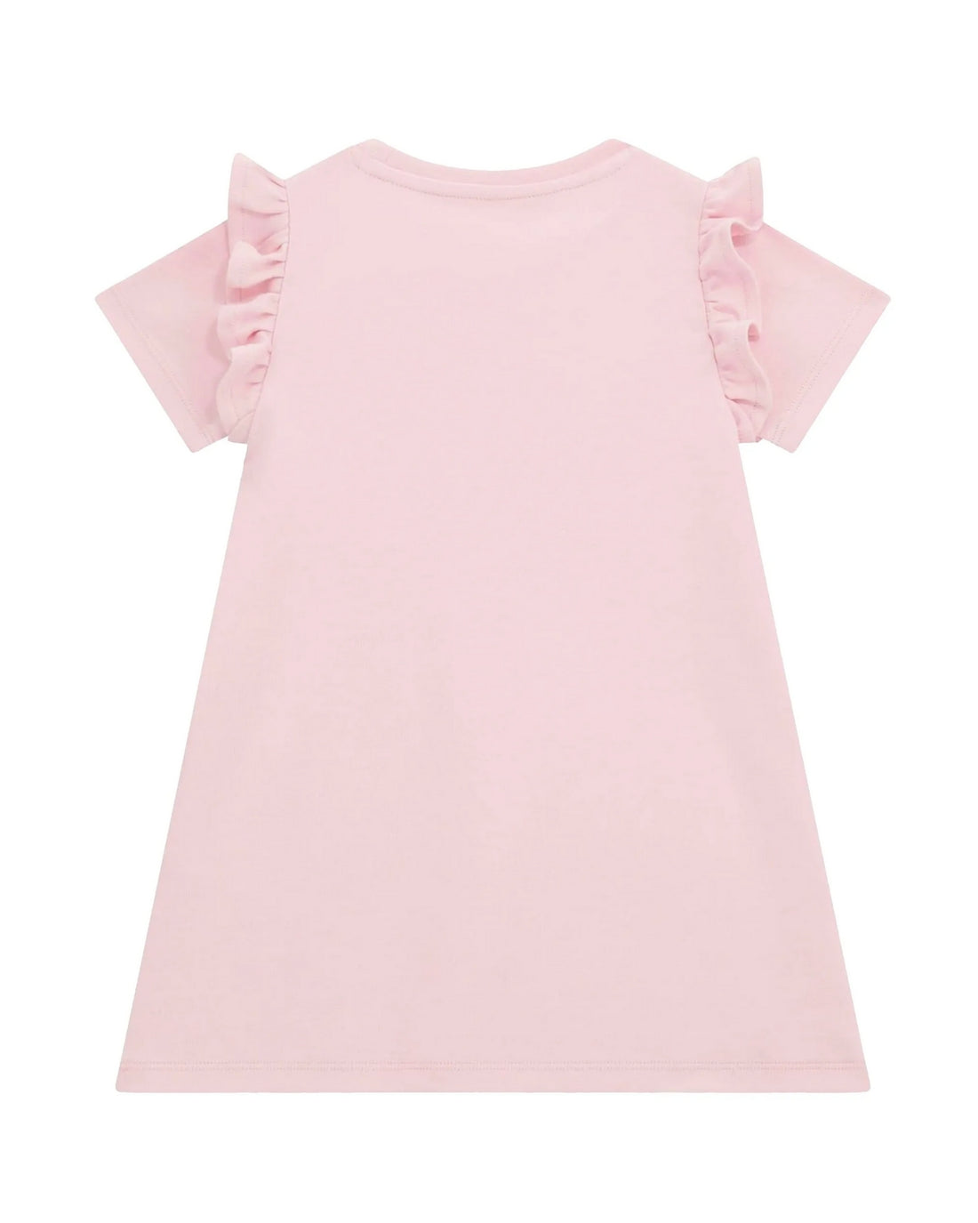 Pink Ruffle Short Sleeve Dress (2–7)