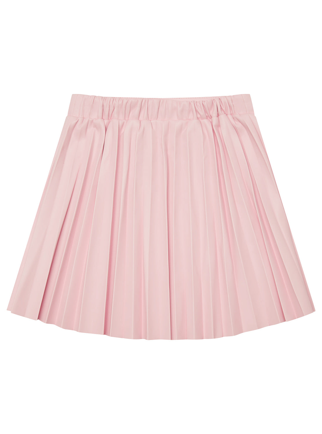 GUESS Kids Pink Faux-Leather Pleated Skirt (2-7) K5YD00WAEI0 Back View