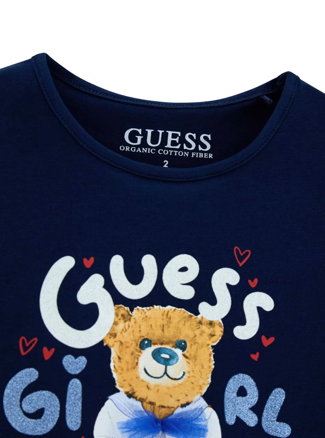 GUESS Kids Blue Bear Graphic T-Shirt (2-7) K6RI03K6YW4G Detail View
