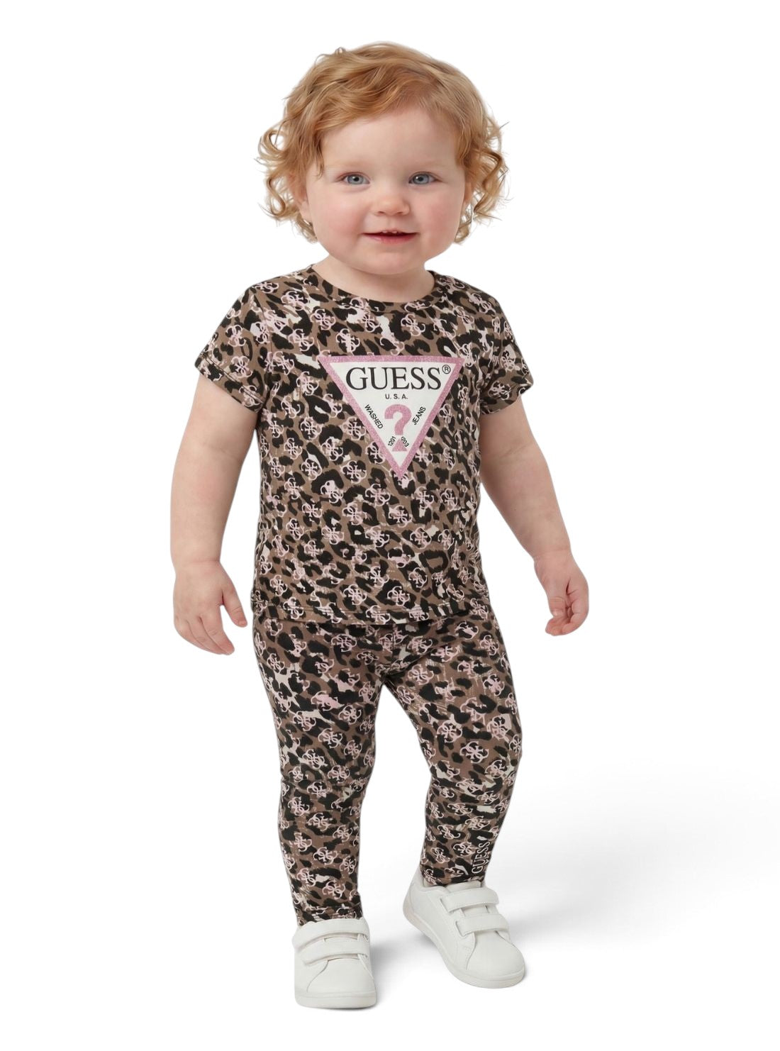 GUESS Kids Animalier 4G Logo T-Shirt K6YI05K3668 Front View
