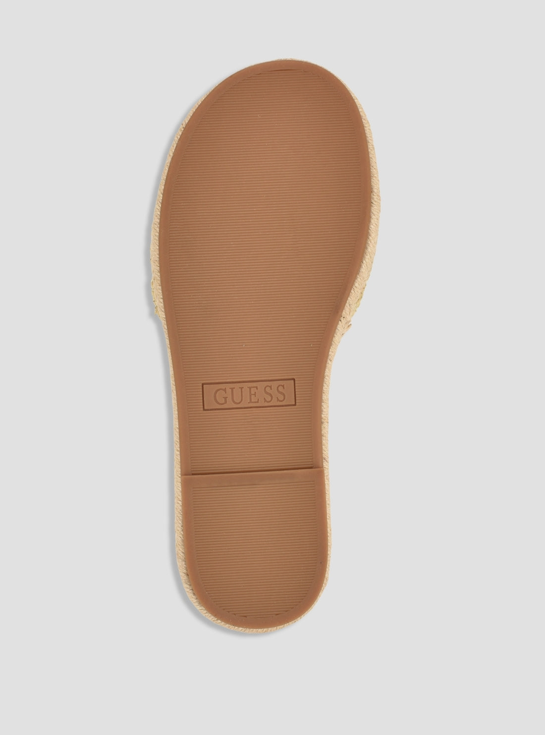 GUESS Womens Gold Kaylis Sandals KAYLIS Bottom View