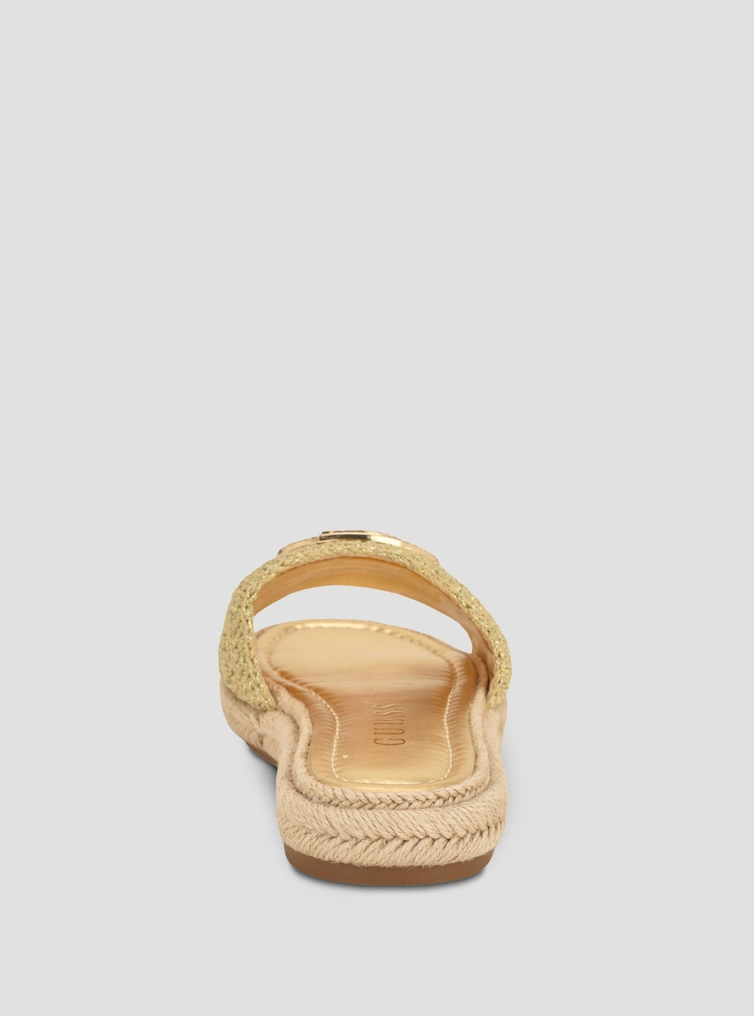 GUESS Womens Gold Kaylis Sandals KAYLIS Back View