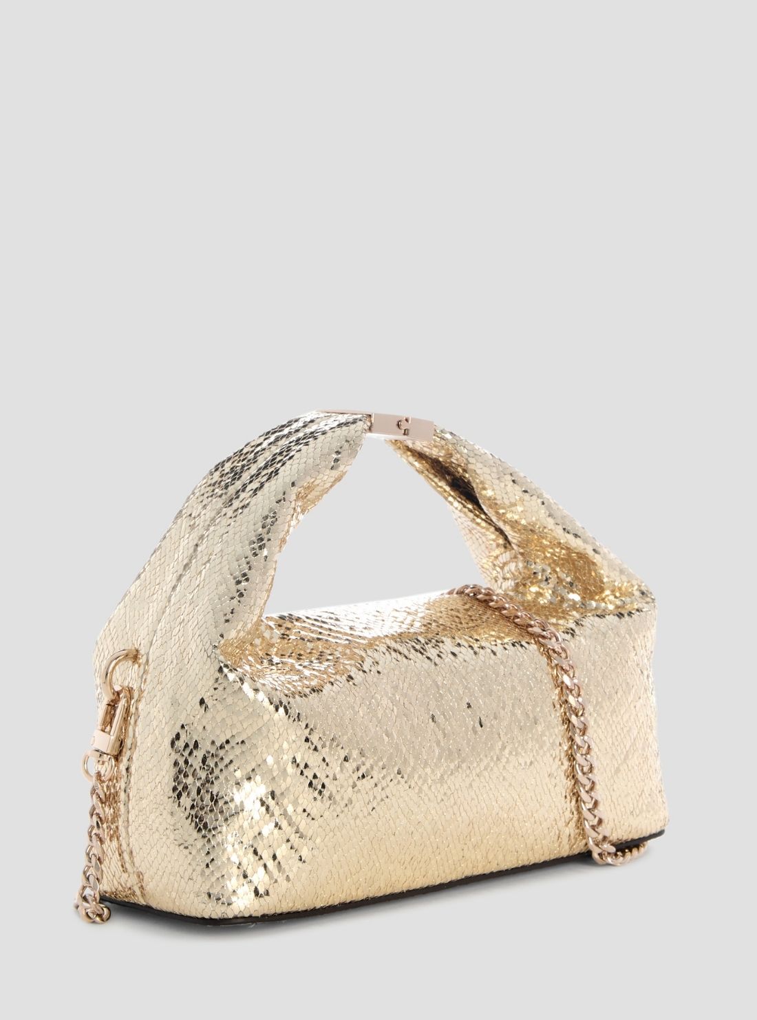GUESS Womens Gold Jewels Top Handle Pouch Bag KG224874 Back View