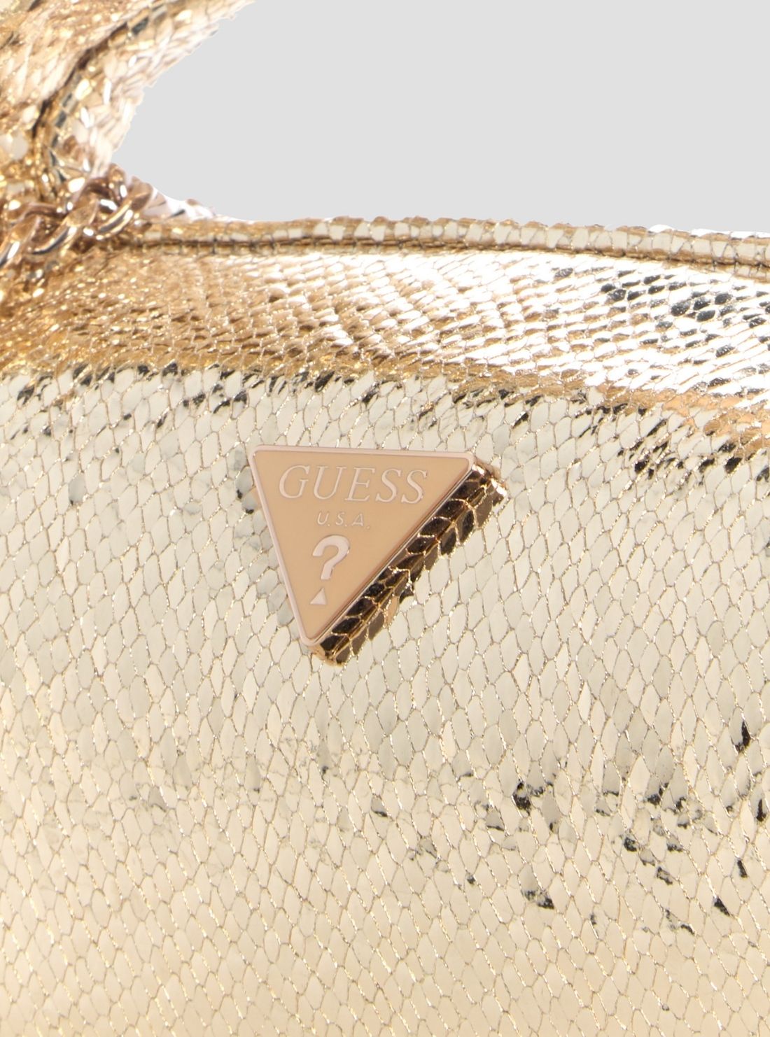 GUESS Womens Gold Jewels Top Handle Pouch Bag KG224874 Detail View