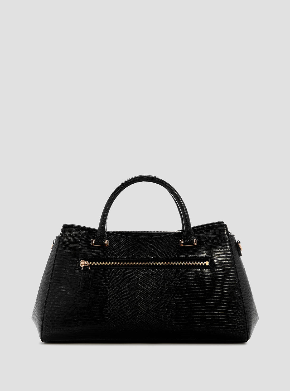 GUESS Womens Black Salinge Luxury Satchel Bag KG962406 Back View