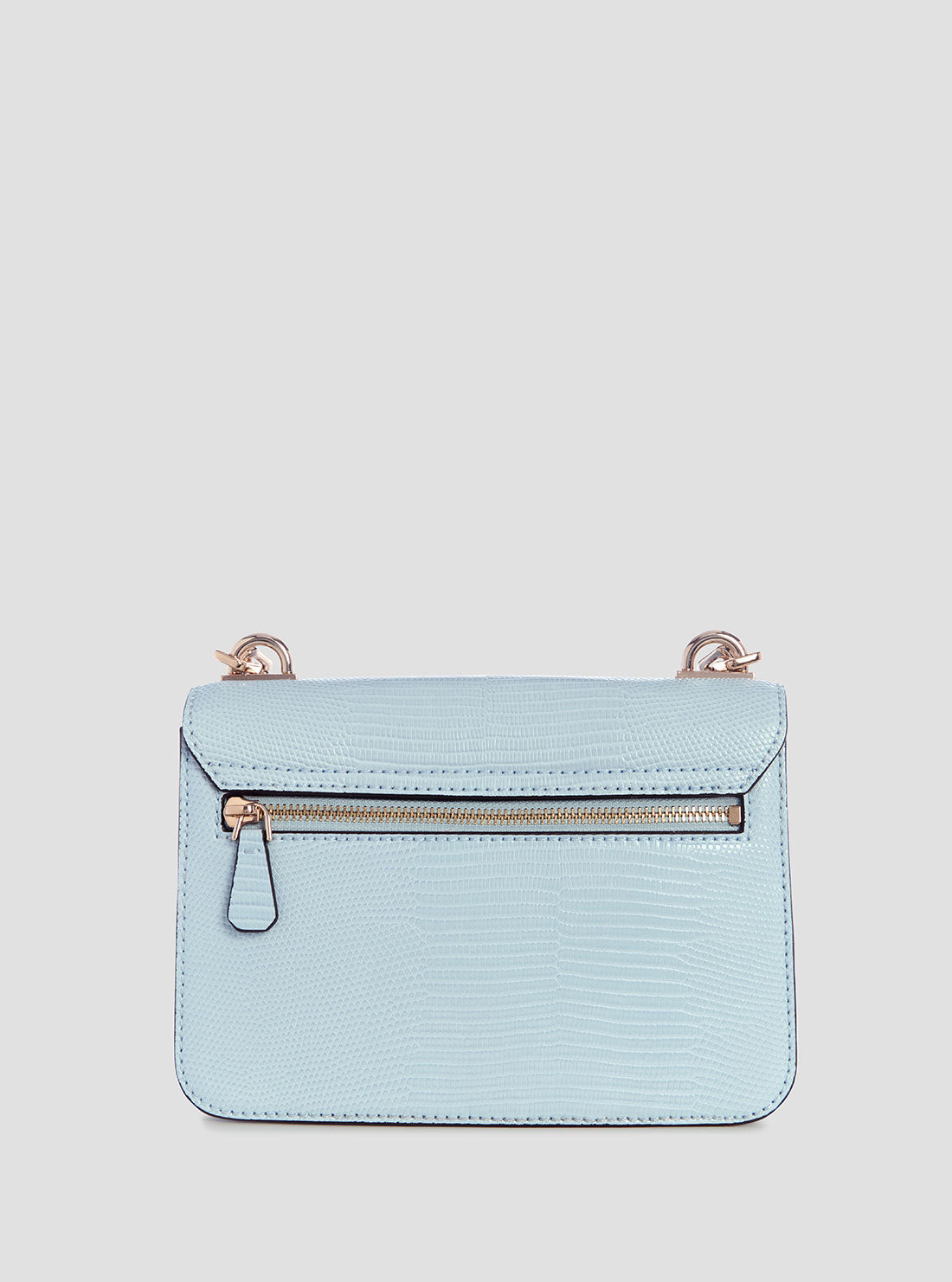 GUESS Womens Blue Salinge Flap Crossbody Bag KG962420 Back View