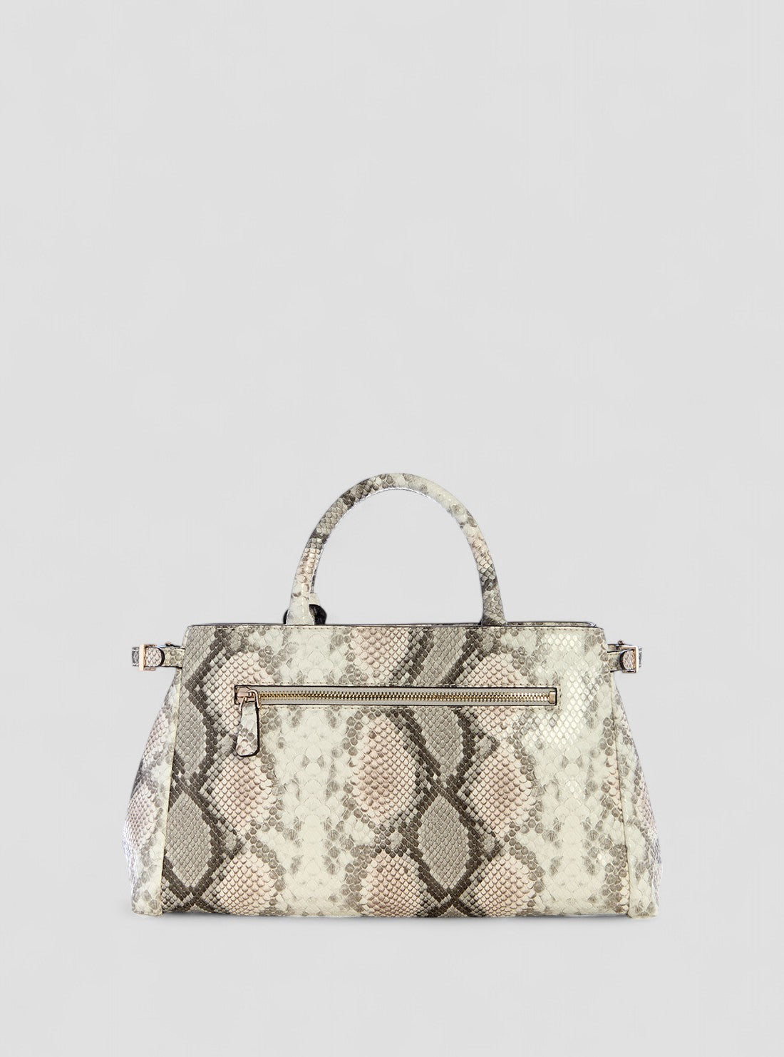 GUESS Womens Snake Print Lefia Luxury Satchel Bag KG964406 Back View