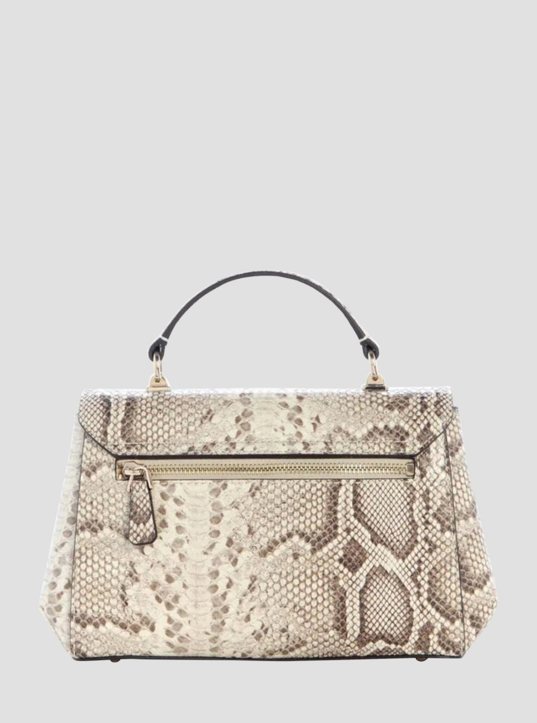GUESS Womens Natural Melinda Top Handle Flap Bag KG993320 Back View