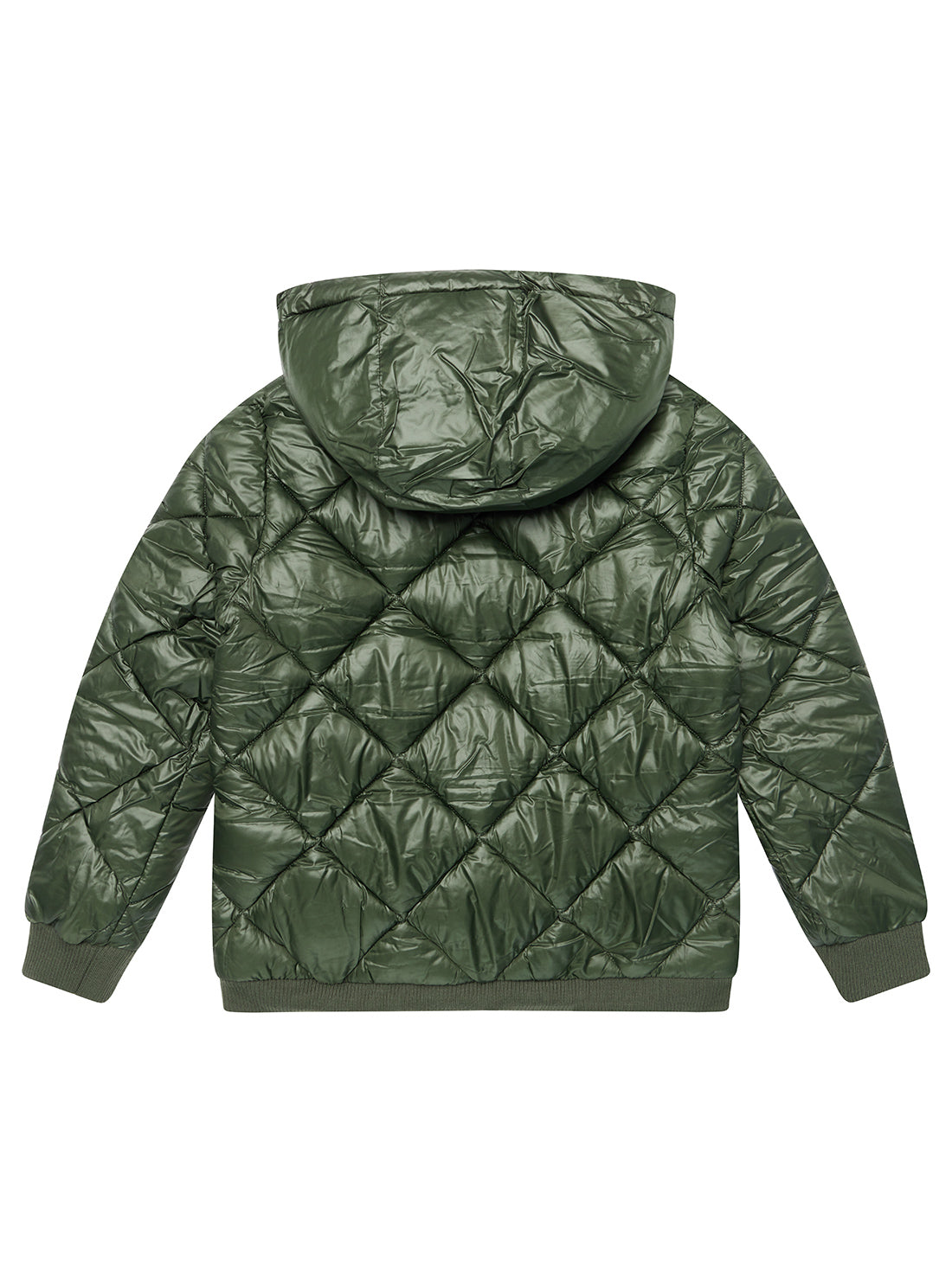 Green Hooded Bomber Jacket (7-16)