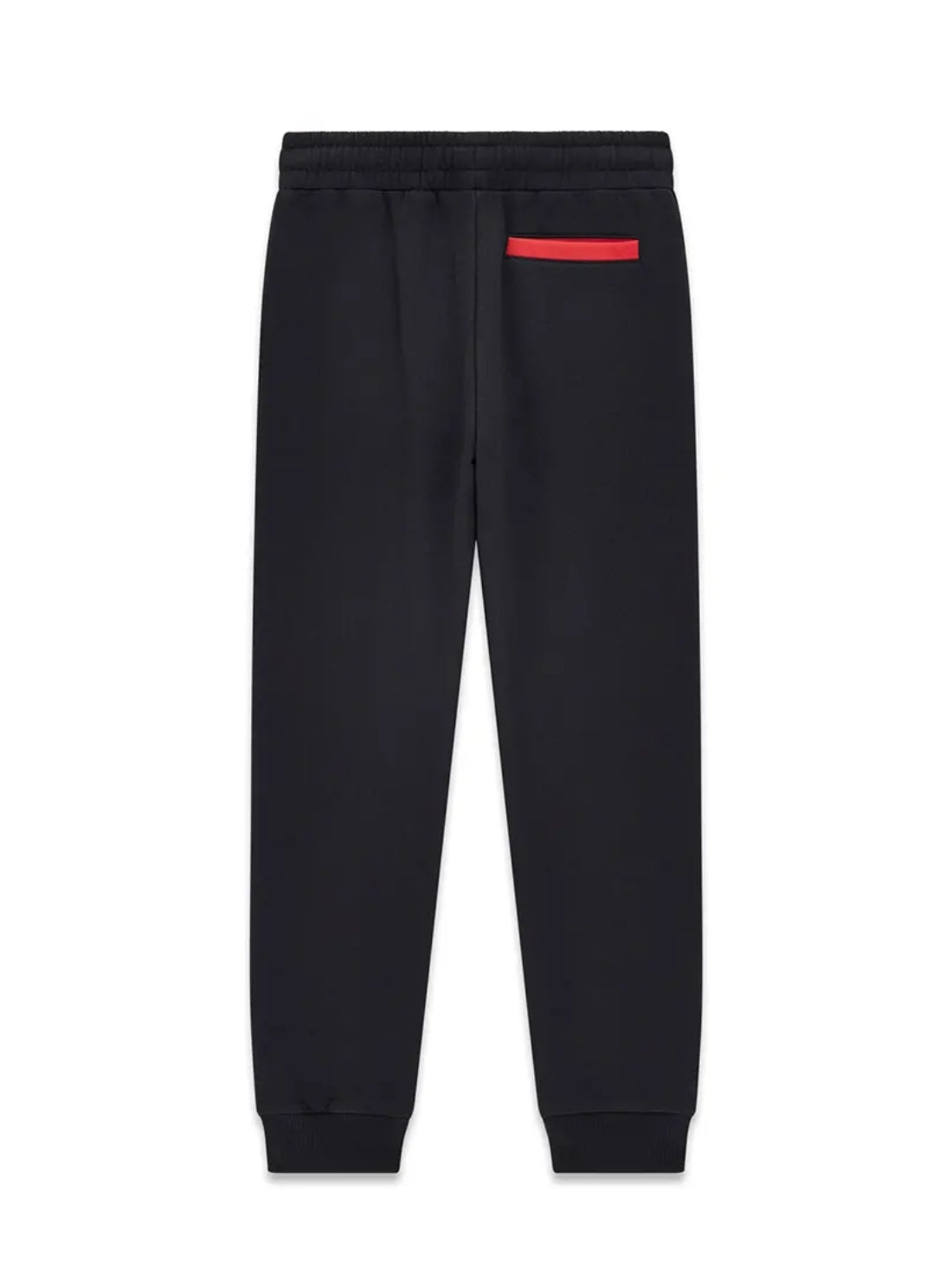 GUESS Kids Black Fleece Pants (7-16) L5BQ11KCKF2 Back View