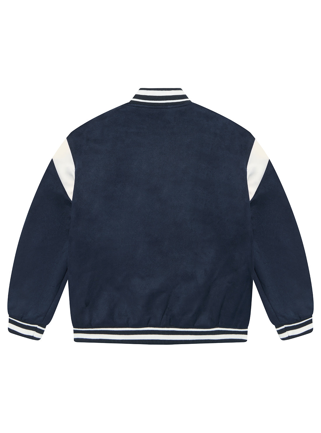 Blue Faux Suede Varsity Jacket (7-16)
