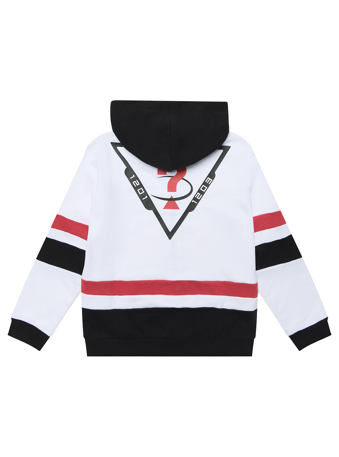 White and Black Hooded Jacket (7–16)