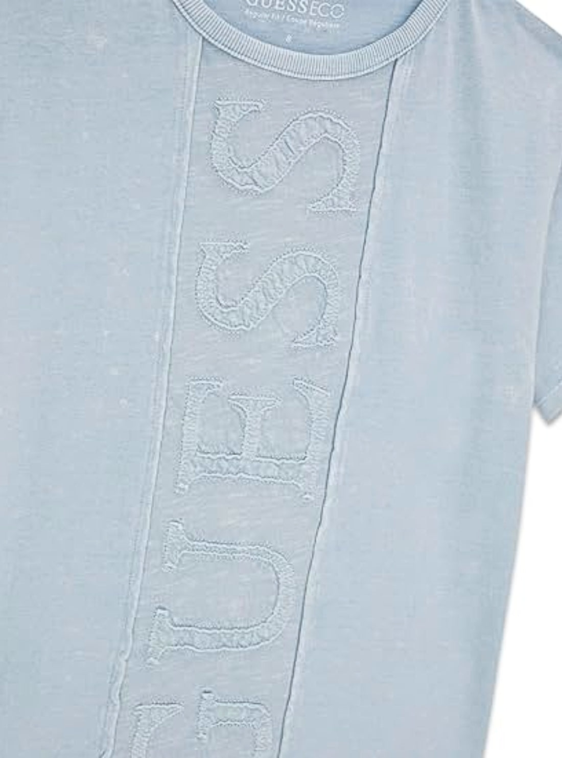 GUESS Kids Light Blue Garment Dye T-Shirt (7-16) L6GI04K8HM4 Detail View