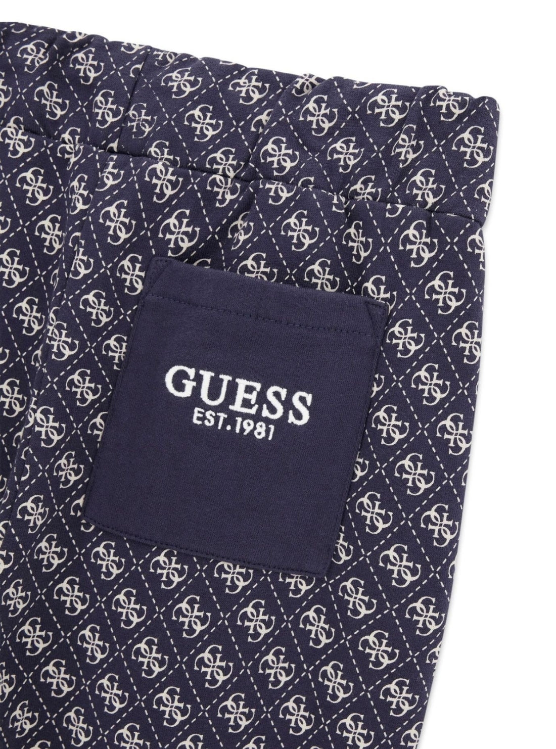 GUESS Kids Black 4G All-Over Printed Pants L6YB07K4094 Detail View