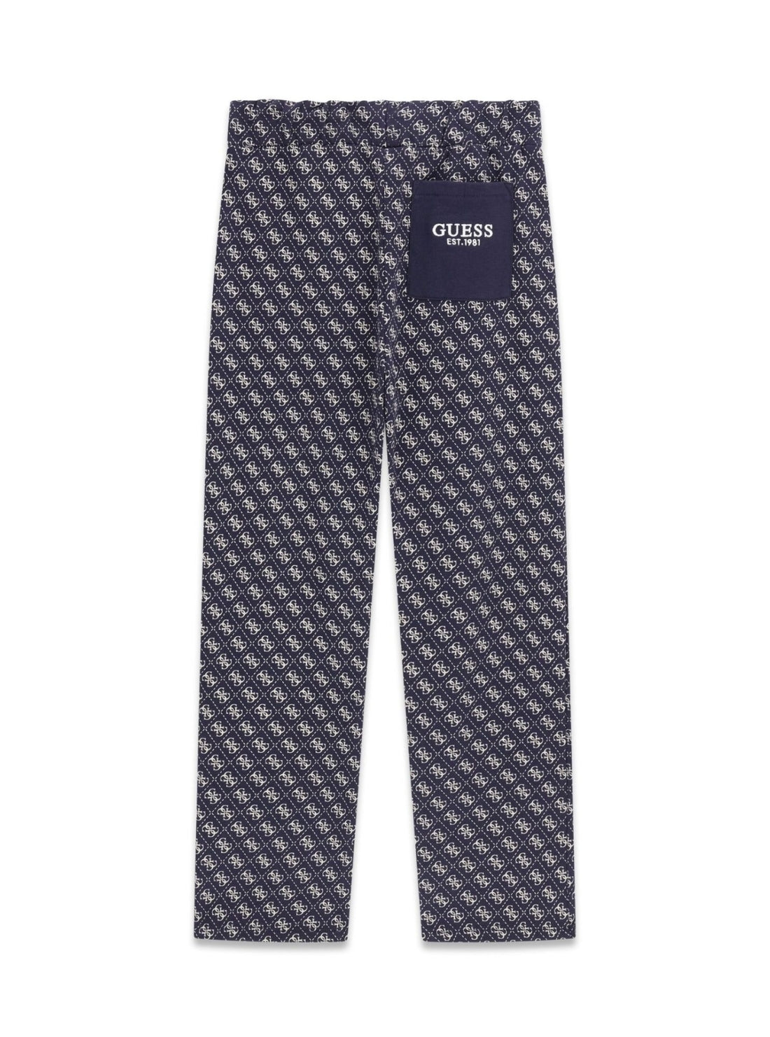 GUESS Kids Black 4G All-Over Printed Pants L6YB07K4094 Back View
