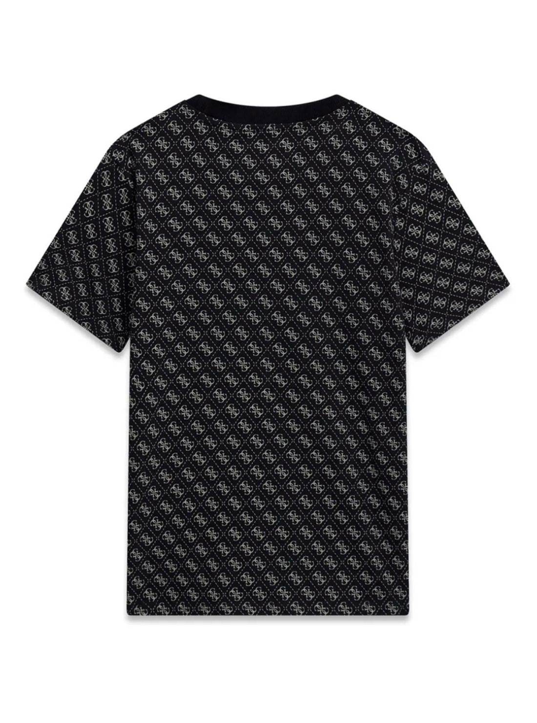 GUESS Kids Black 4G Logo Oversized T-Shirt L6YI17K3744 Back View