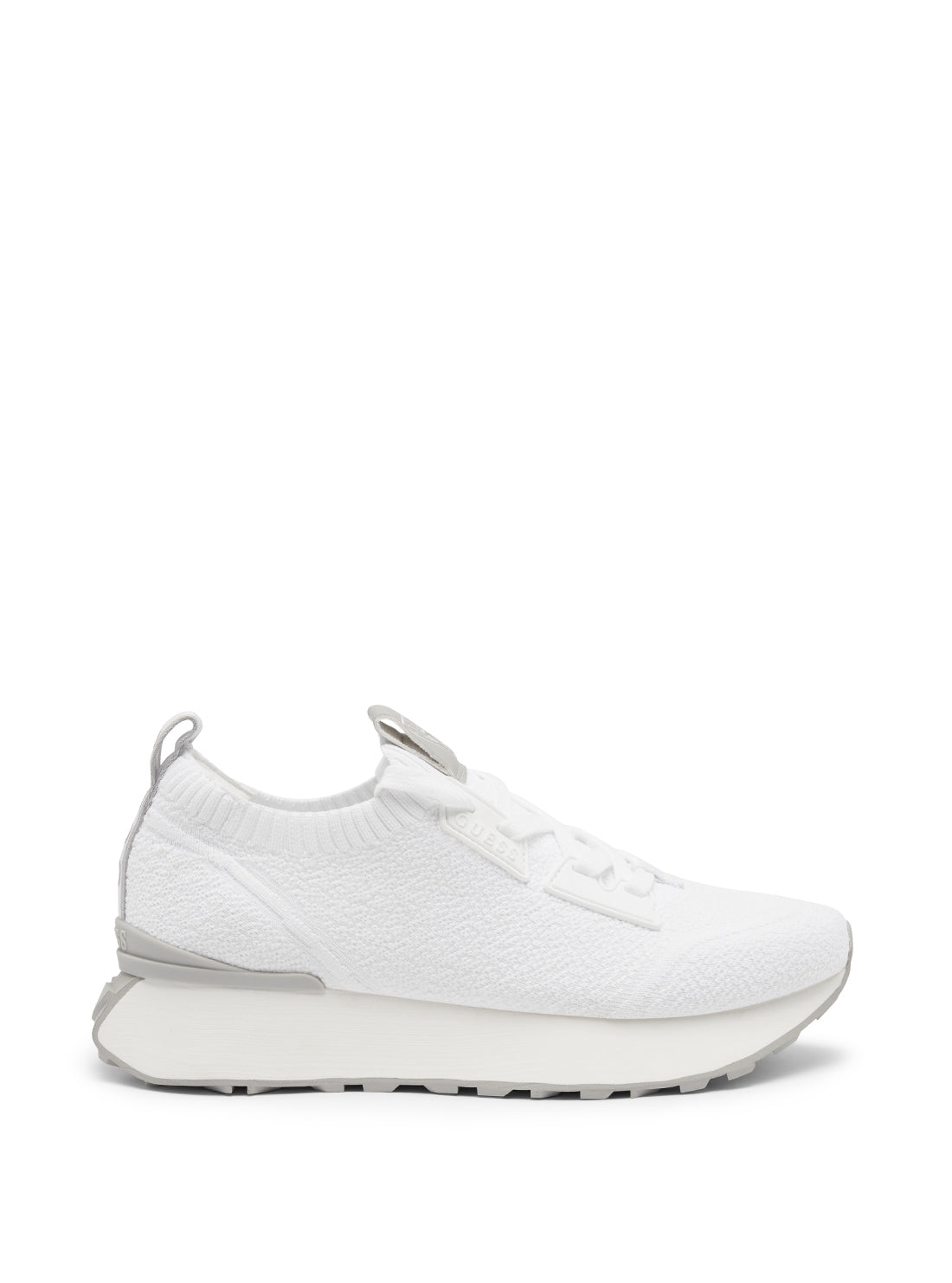 GUESS White Grey Laurine Low-Top Sneakers side view