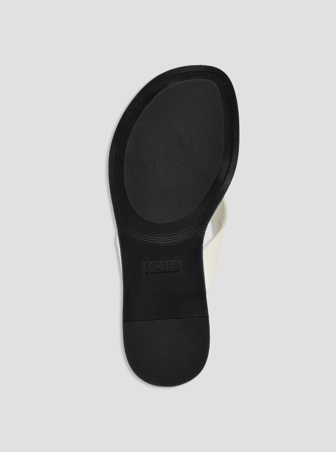 GUESS Womens Black Lexing Flat Sandals LEXING Bottom View