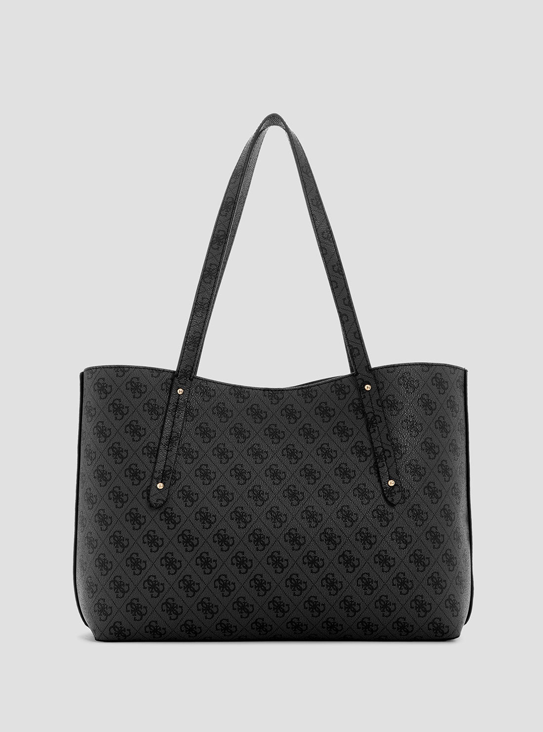 GUESS Womens Black Logo Brenton Tote Bag LG964823 Back View