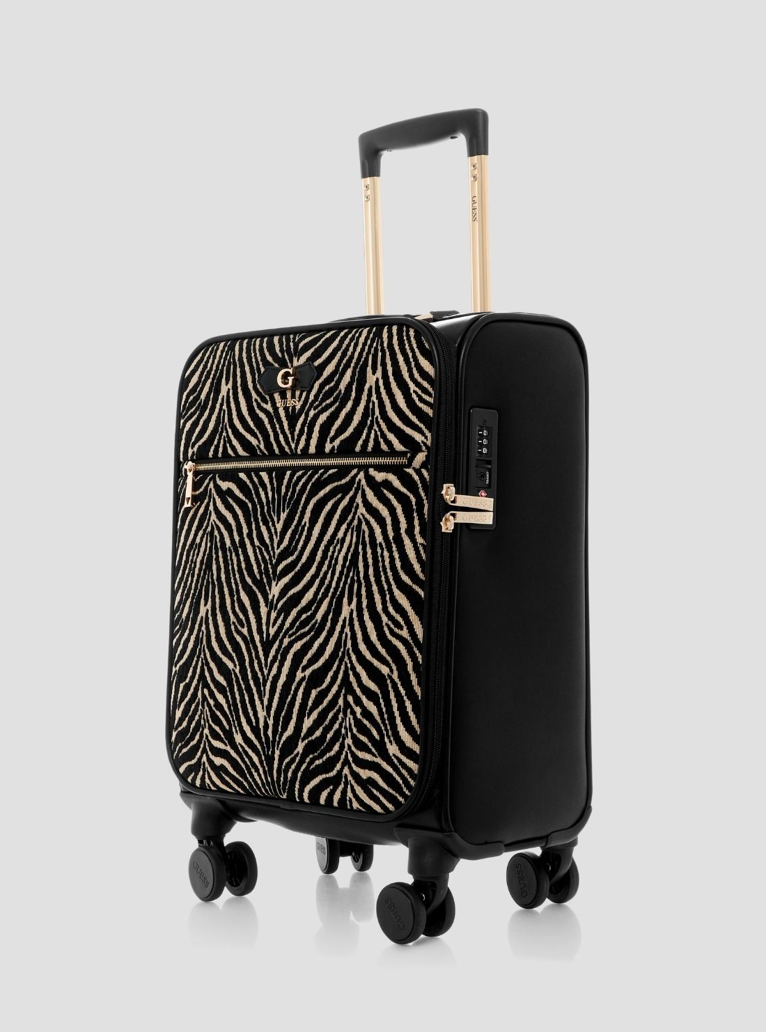 GUESS Womens Black Suzy 45cm suitcase LN2322983 Side View