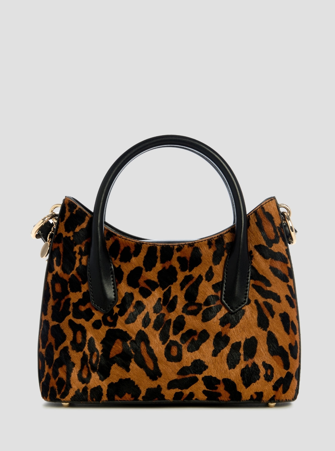 GUESS Womens Leopard Multi Domitilla Mini Satchel Bag LO752976  Back View