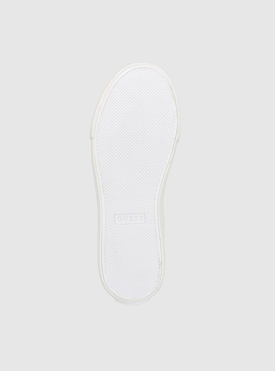 GUESS Womens White Black Lovela Sneakers LOVELA Bottom View