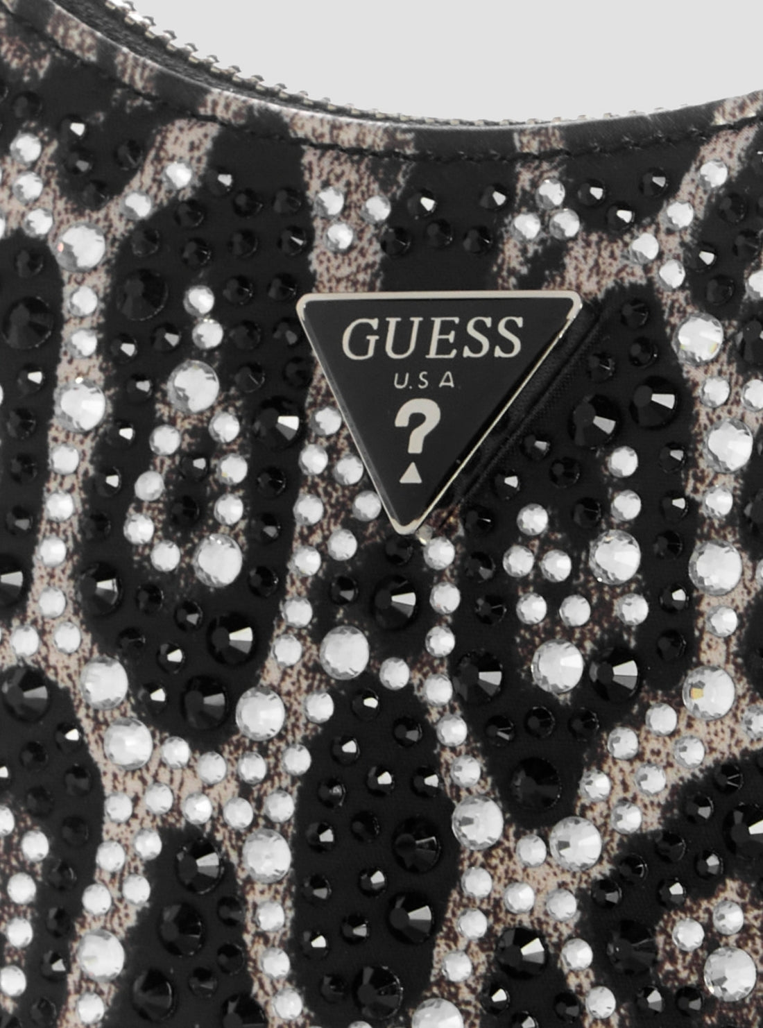 GUESS Womens Leopard Tasmin Mini Shoulder Bag LR993172 Detail View