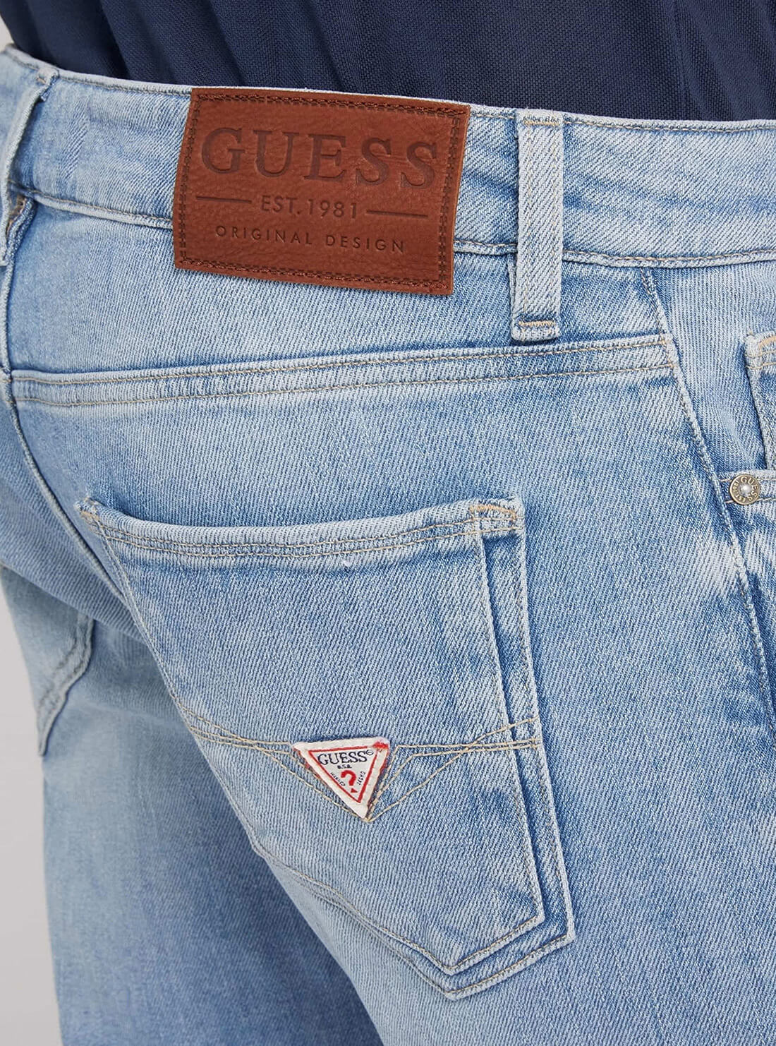 Light Blue Miami Denim Jeans | GUESS men's apparel | detail view
