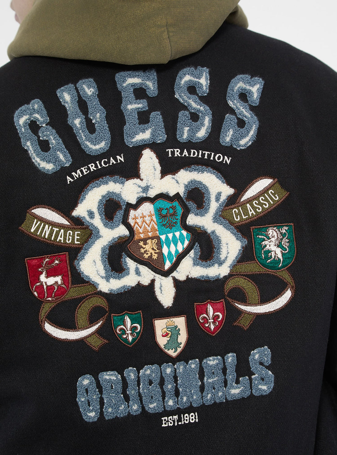 Guess Originals Crest Letterman Jacket
