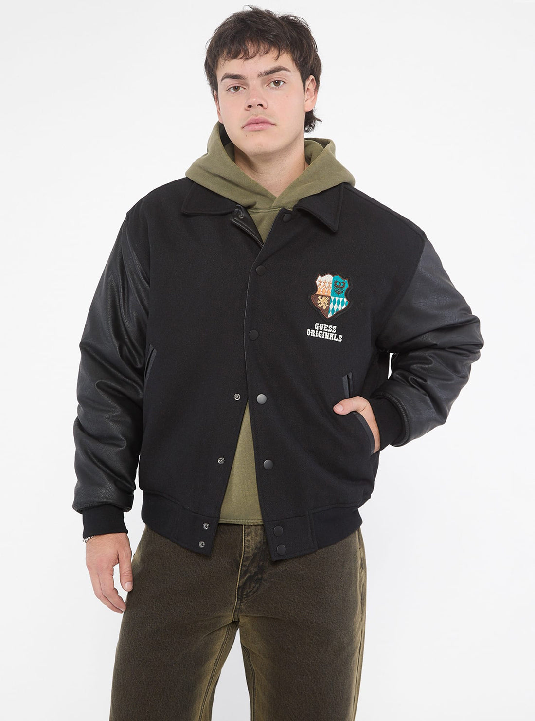 Guess Originals Crest Letterman Jacket